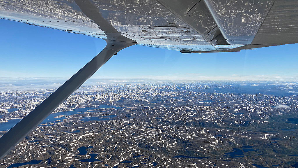 Kunstfliegerin in Norwegen