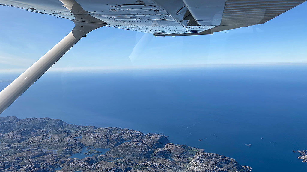 Kunstfliegerin in Norwegen
